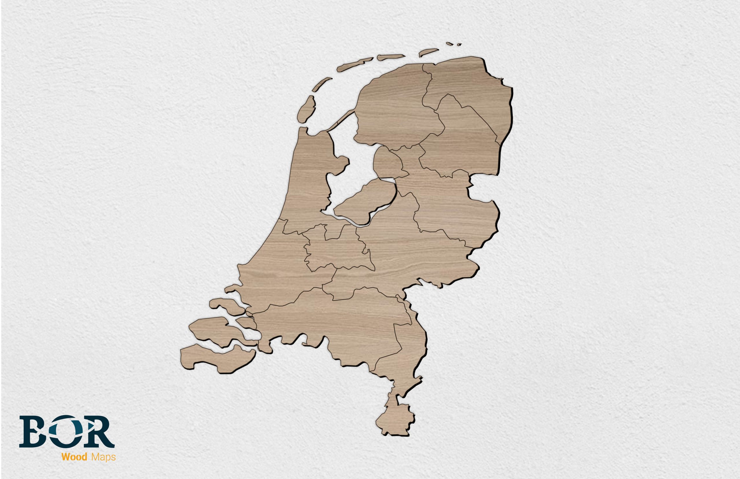 versieren jukbeen staal Houten landkaart Nederland – Bor Lasertechniek